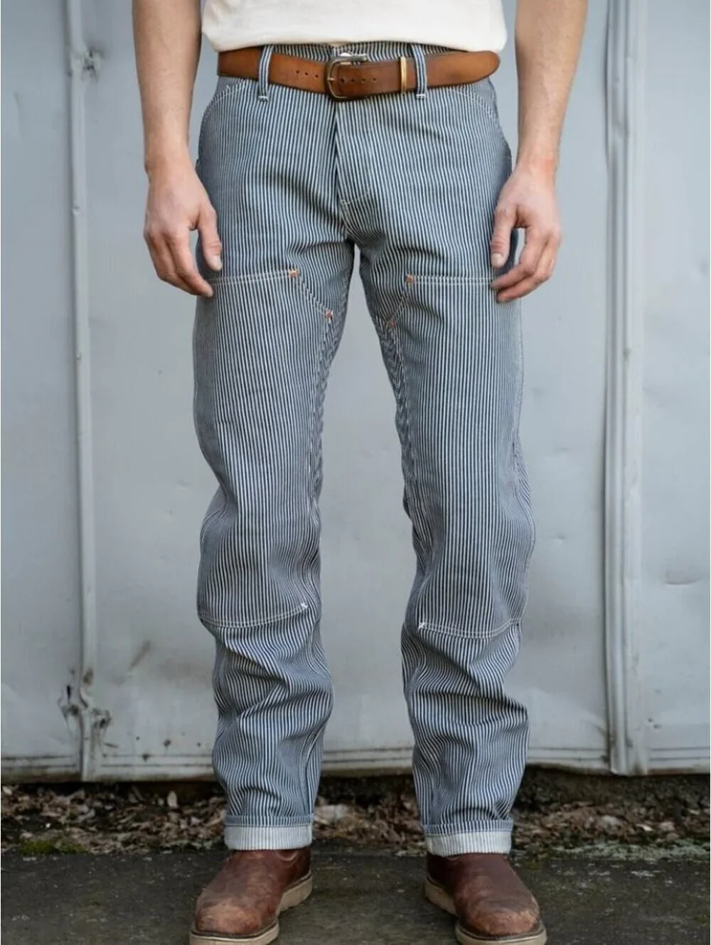 Grease Point Workwear Hickory Stripe Work Jeans